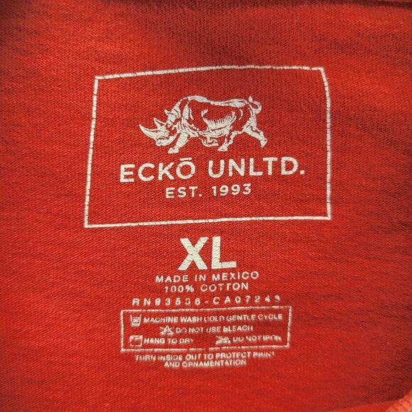 ECKO Mens XL Unlimited Red Vandals Graffiti T Shirt - Picture 7 of 15